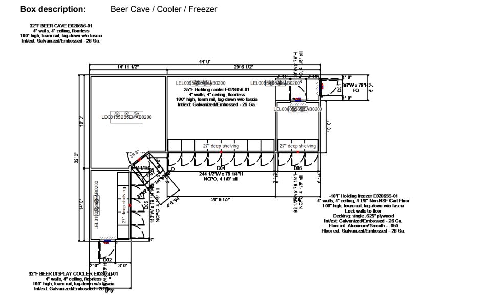 sample cooler spec sheet
