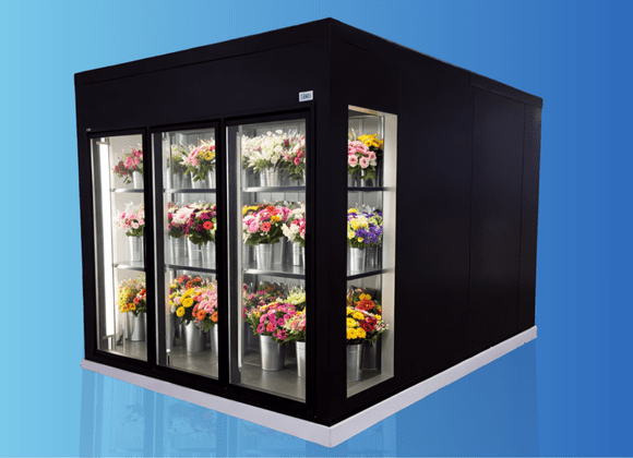 custom floral refrigerator