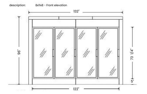 four door floral refrigerators