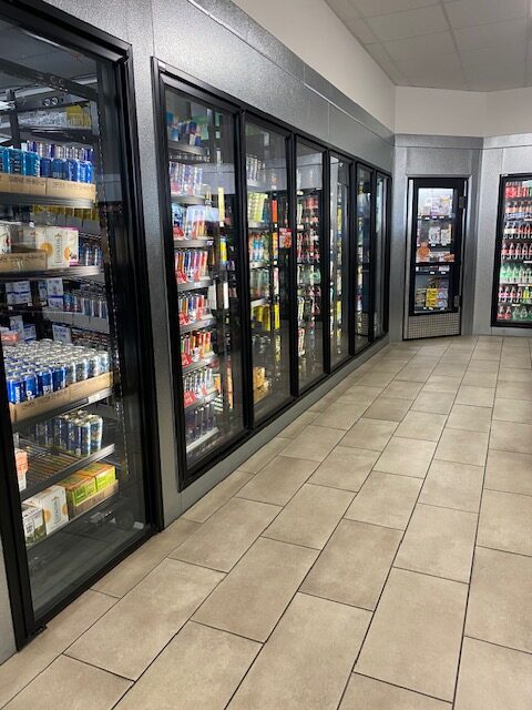 gas station drink coolers